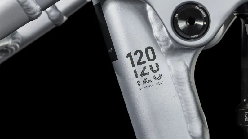 Cube Stereo Hybrid 120 Race 750 Electric Mountain Bike in Polar Silver-2